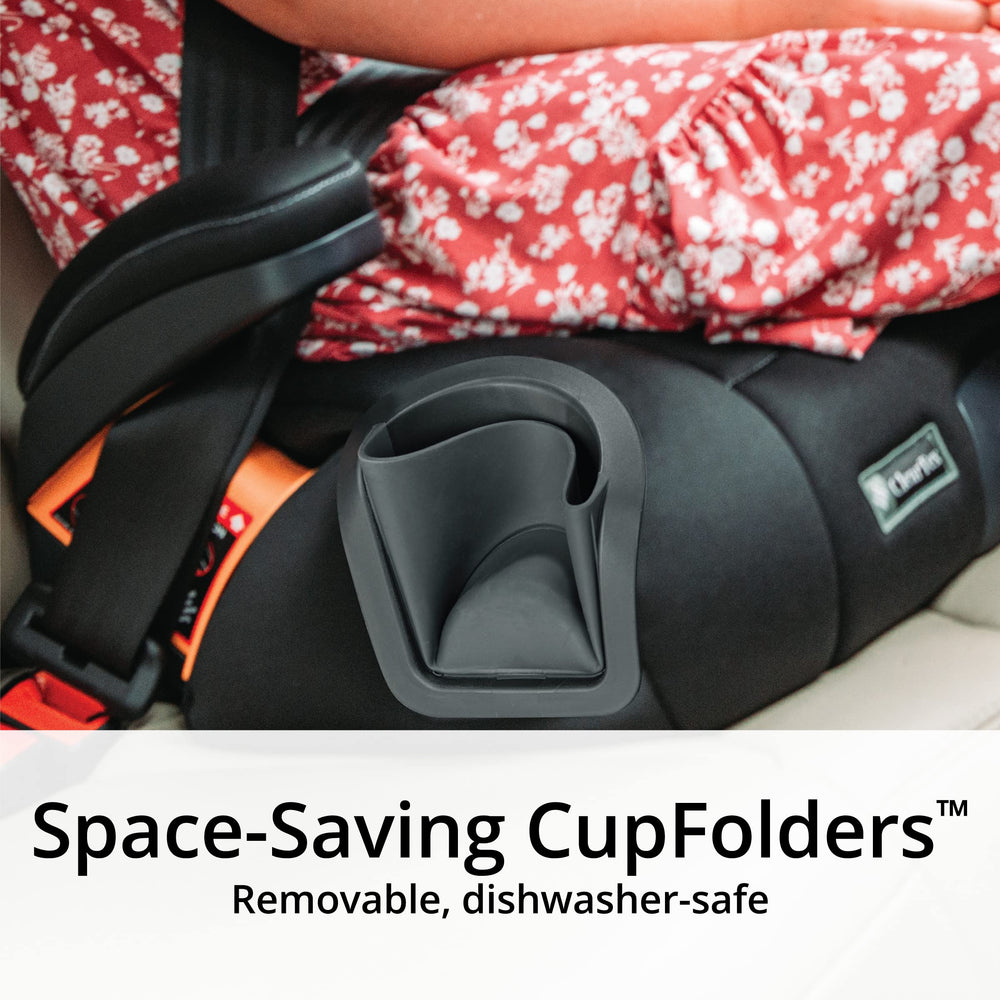 Chicco KidFit ClearTex Plus SuperCinch tightener in use