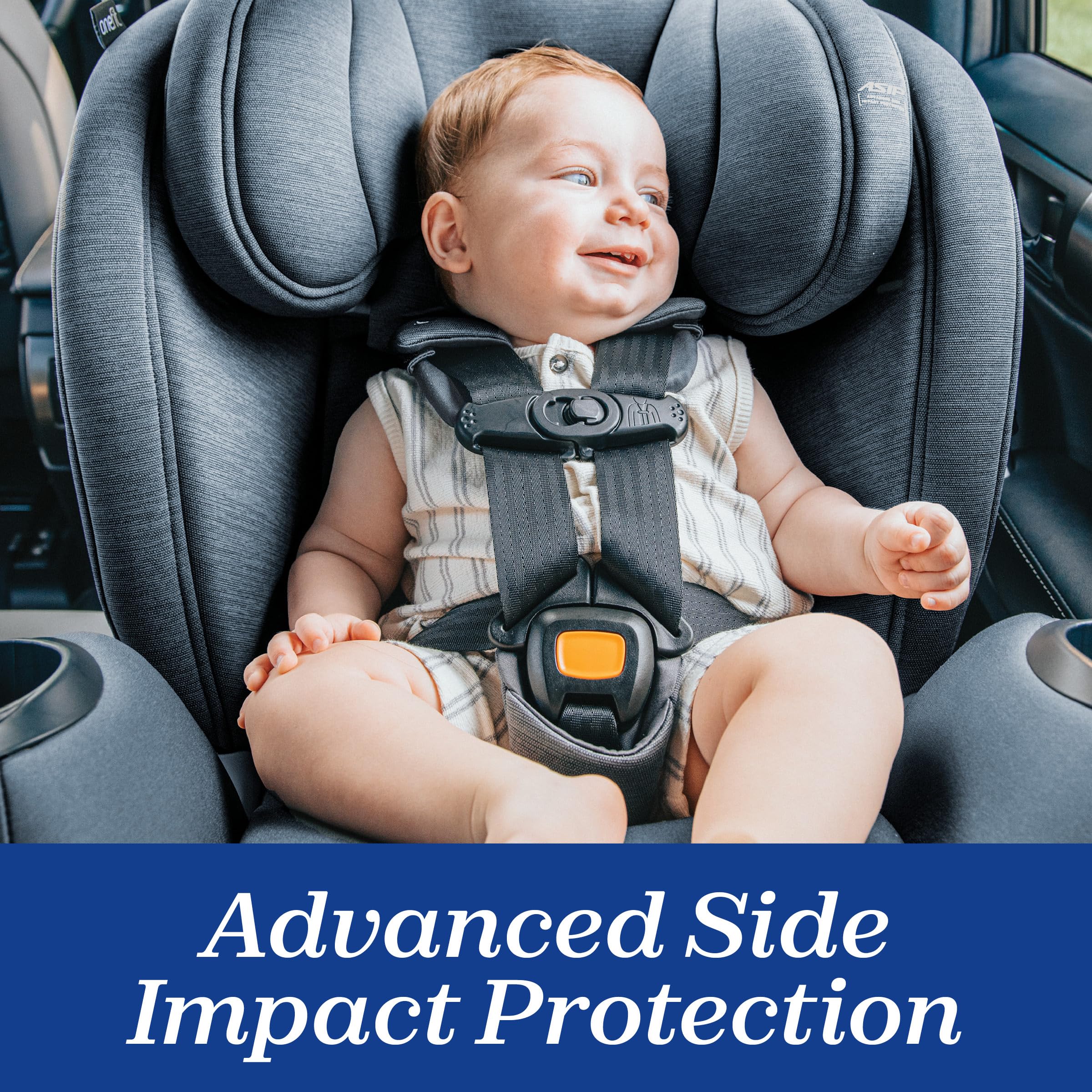 Chicco OneFit LX ASIP safety adds side impact protection.