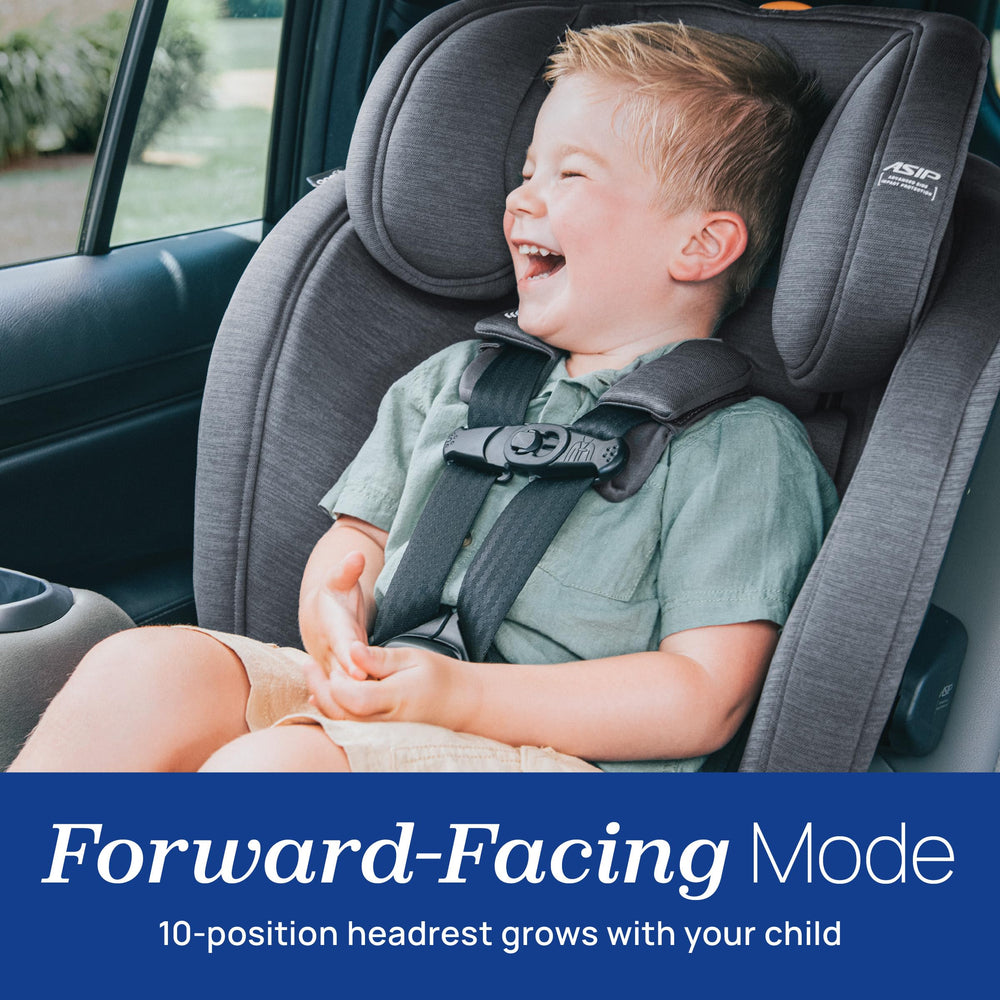 Chicco OneFit LX rear-facing legroom supports growing legs.