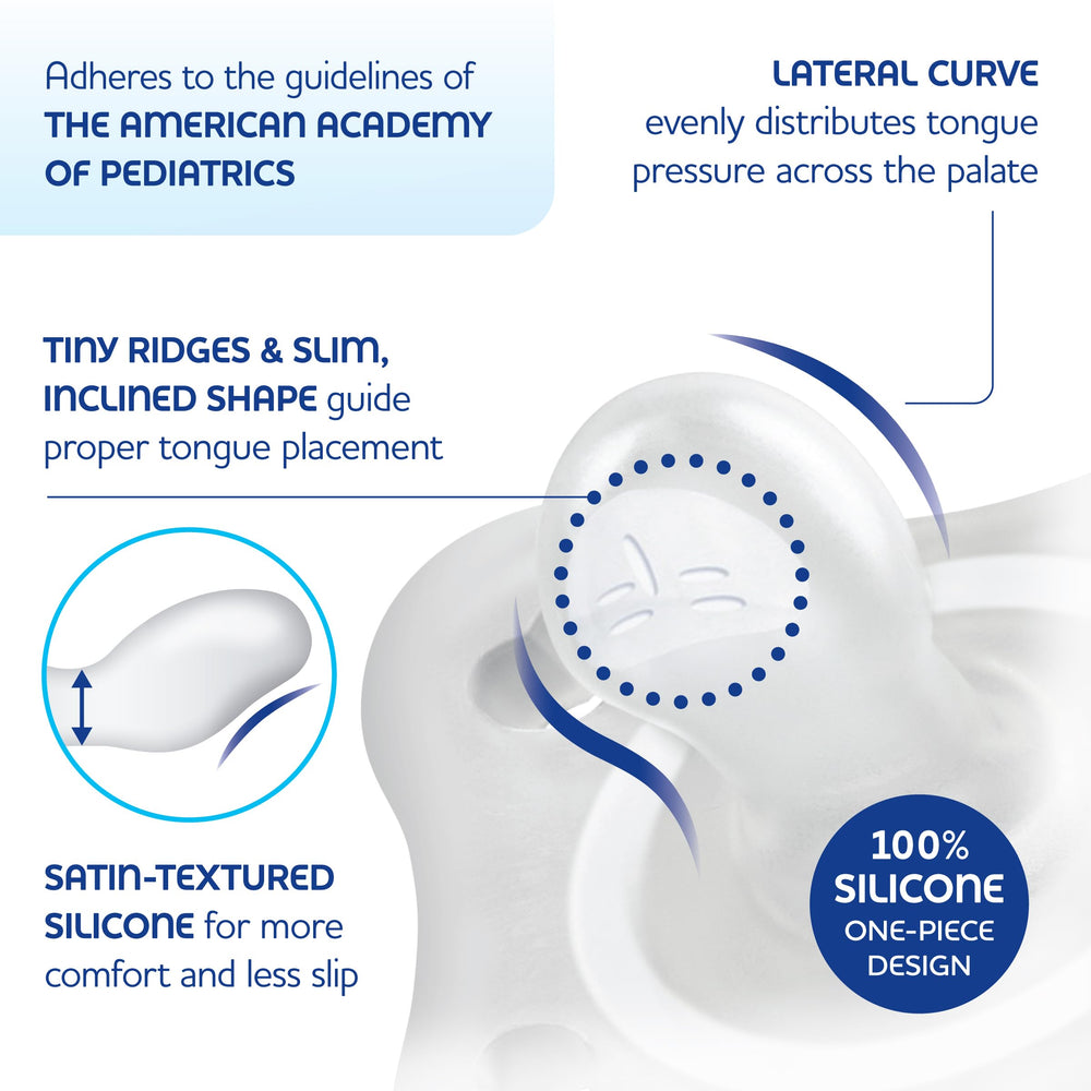 Chicco PhysioForma Mini latch: secure latch aided by angle design for comfortable feeding.