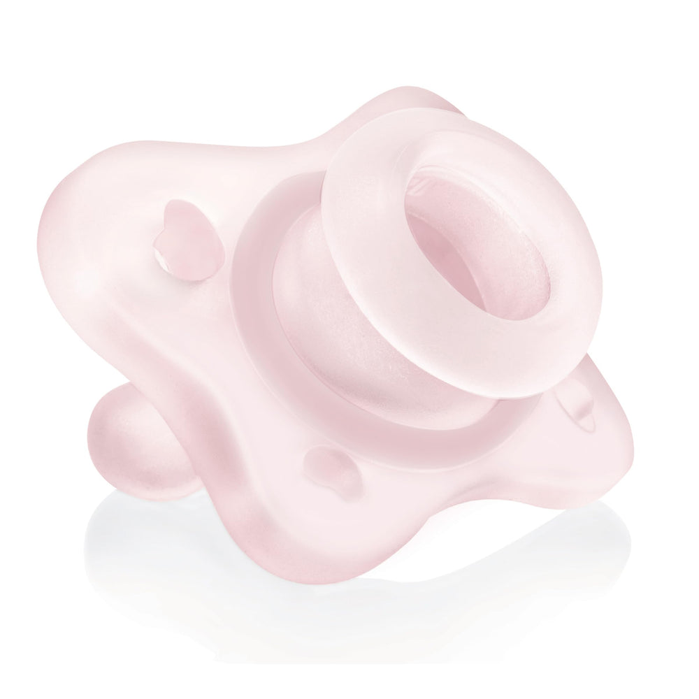 Chicco PhysioForma Mini nipple-angle: inclined nipple guides tongue position for balanced pressure.
