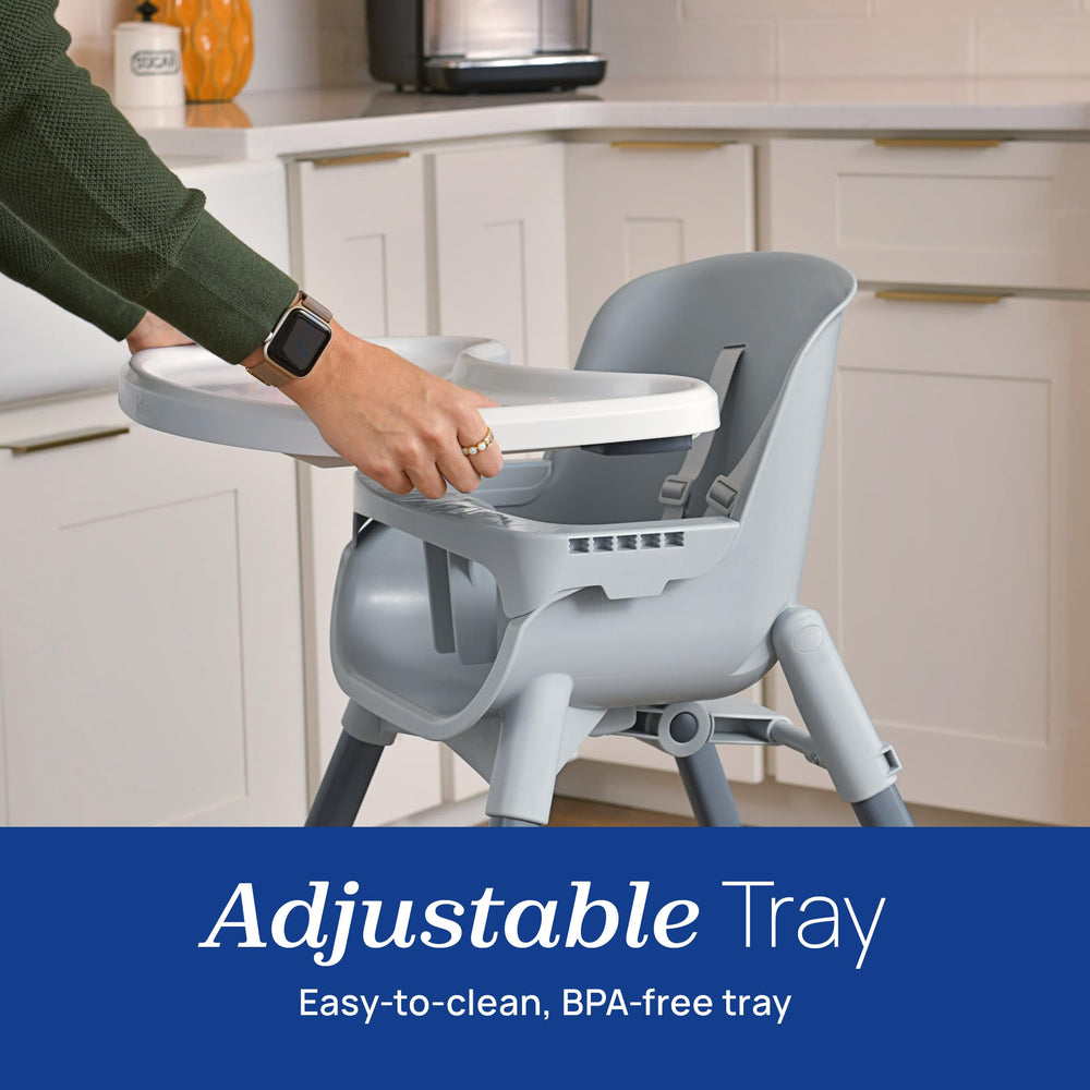 Chicco Zest easy-clean surface resists spills for happier family meals.