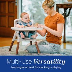Chicco Zest LE footrest supports comfortable seating during feeding