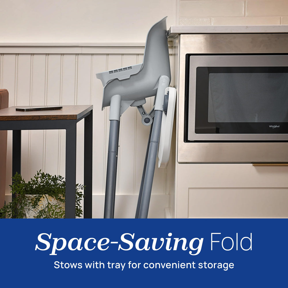 Chicco Zest low-feeding chair extensions offer a closer table height for early meals.