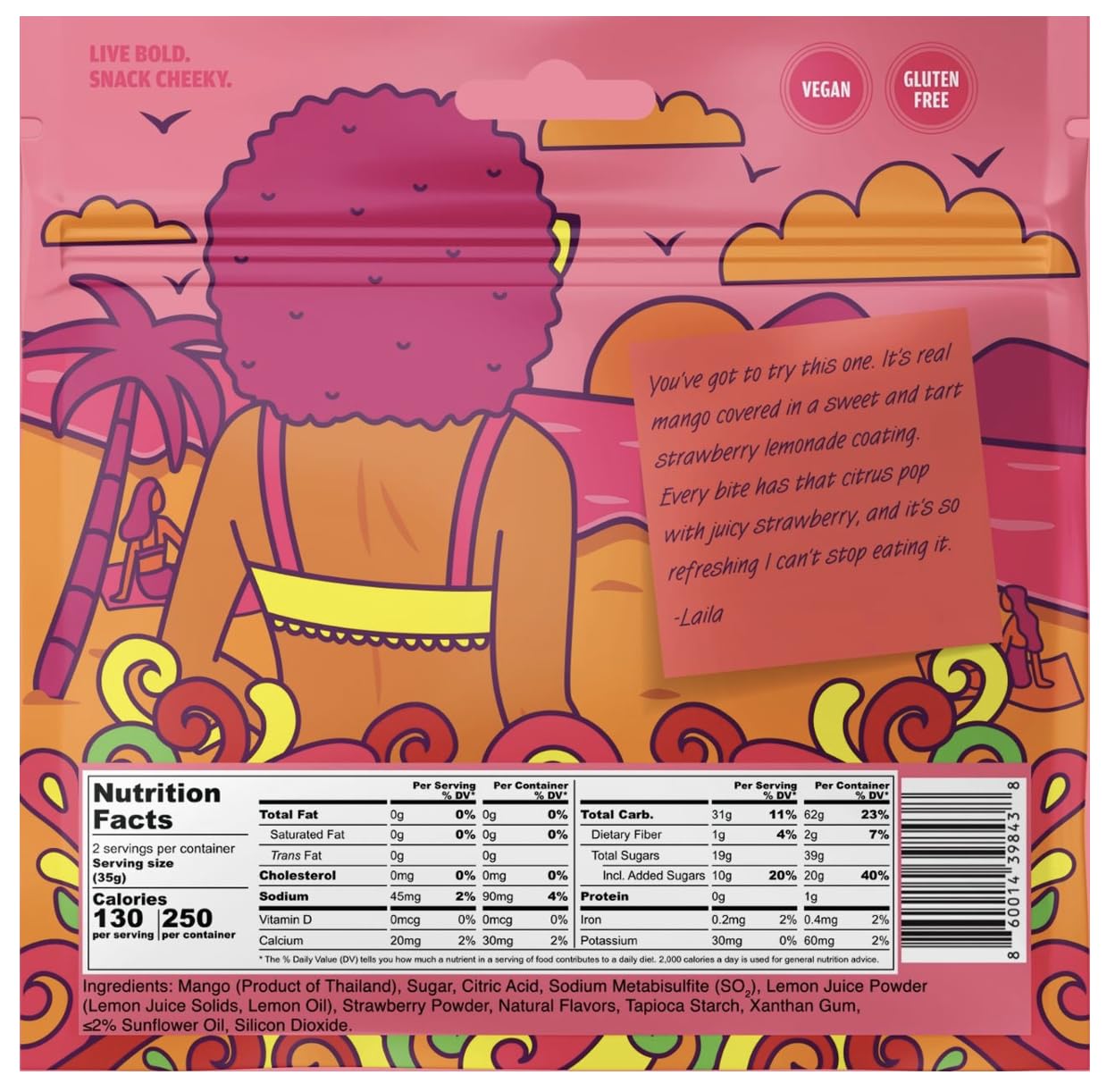 Chici Mama chewy mango bites electric cherry cola closeup showcases vibrant fruit flavor