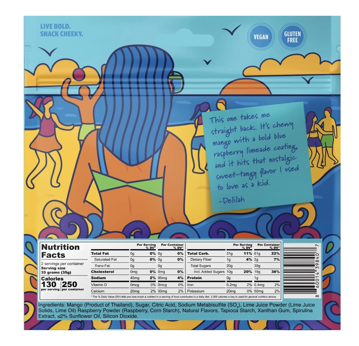 Chici Mama chewy mango bites strawberry lemonade pack, fruit-forward and refreshing