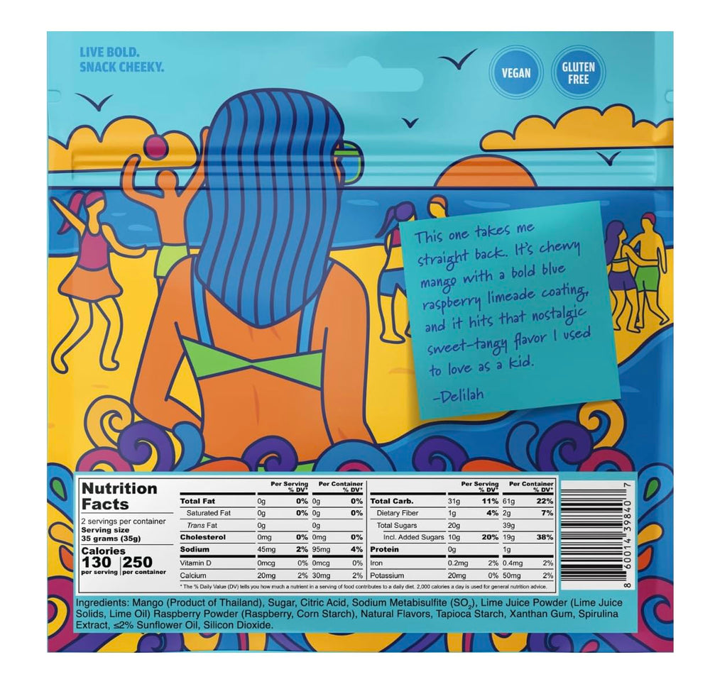 Chici Mama chewy mango bites strawberry lemonade pack, fruit-forward and refreshing