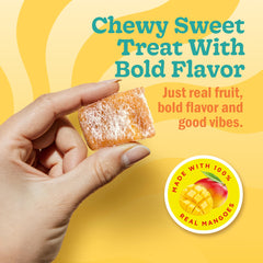 Chici Mama real mango chunks highlight natural fruit goodness in each bite.