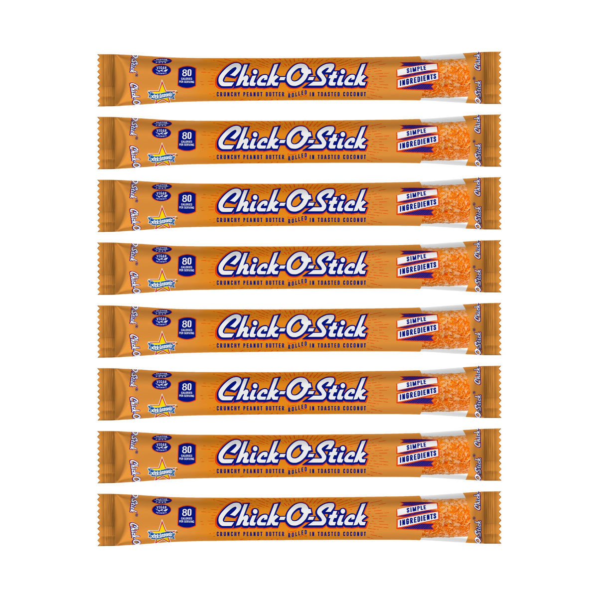 Chick-O-Stick crunchy peanut butter bar showing flaky texture for a satisfying bite