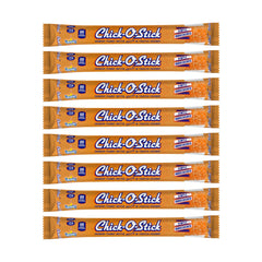 Chick-O-Stick crunchy peanut butter bar showing flaky texture for a satisfying bite