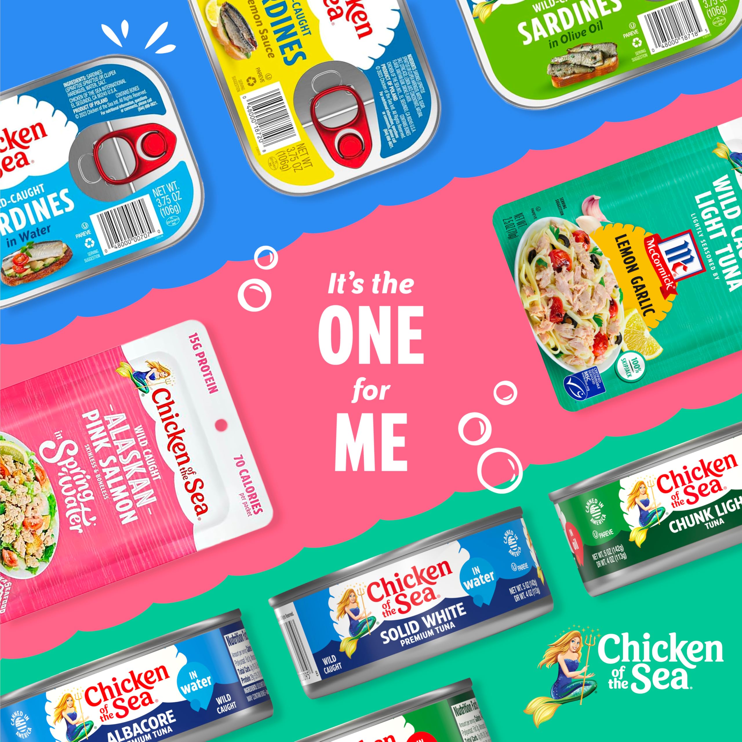 Chicken of the Sea wild-caught sardines MSC-certified for ocean-friendly meals.