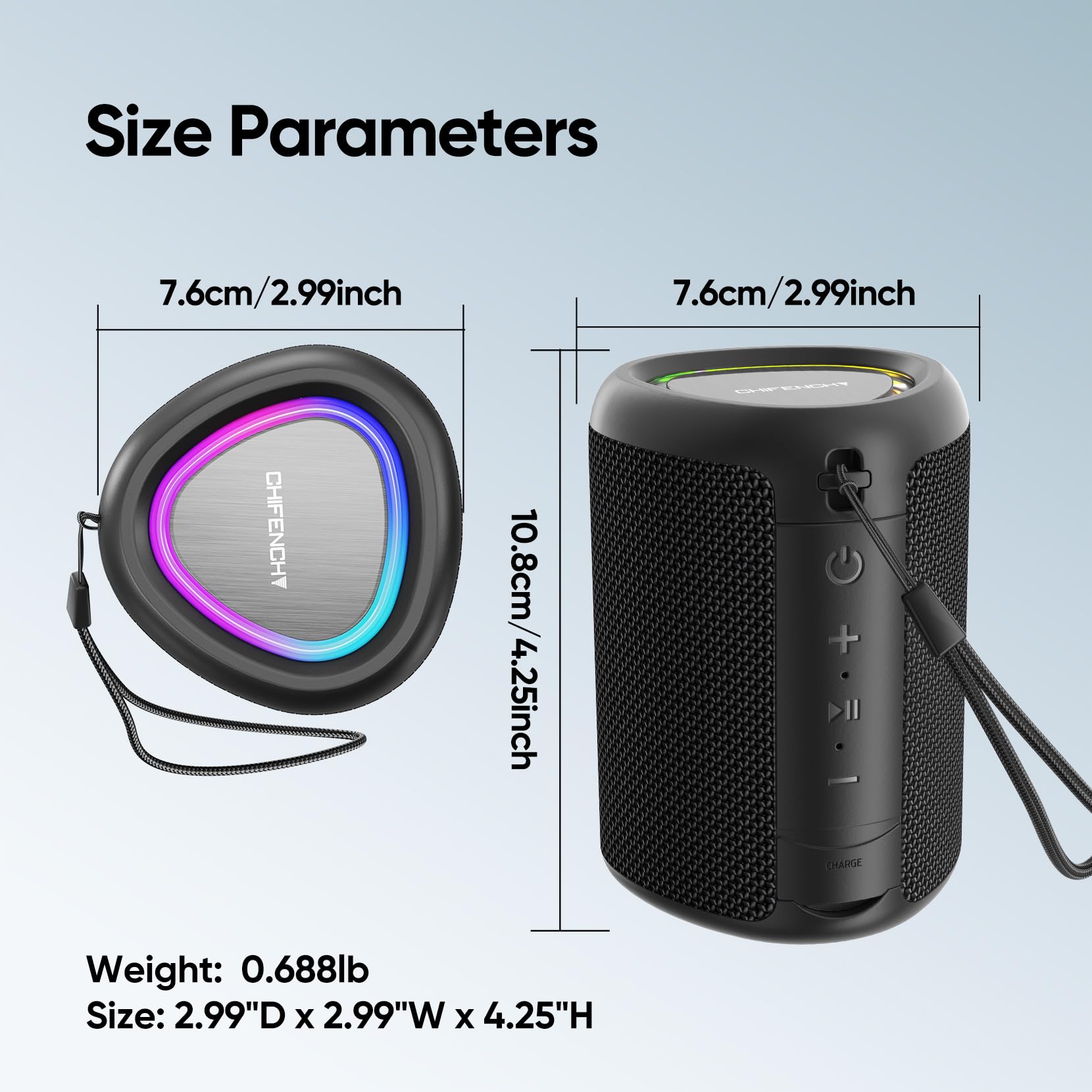 CHIFENCHY portable speaker for camping and outdoor adventures with reliable battery.