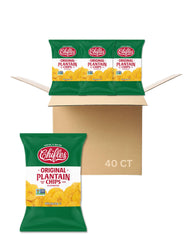 Chifles Original Plantain Chips deliver crispy crunch with sea salt, ideal for quick snacking.