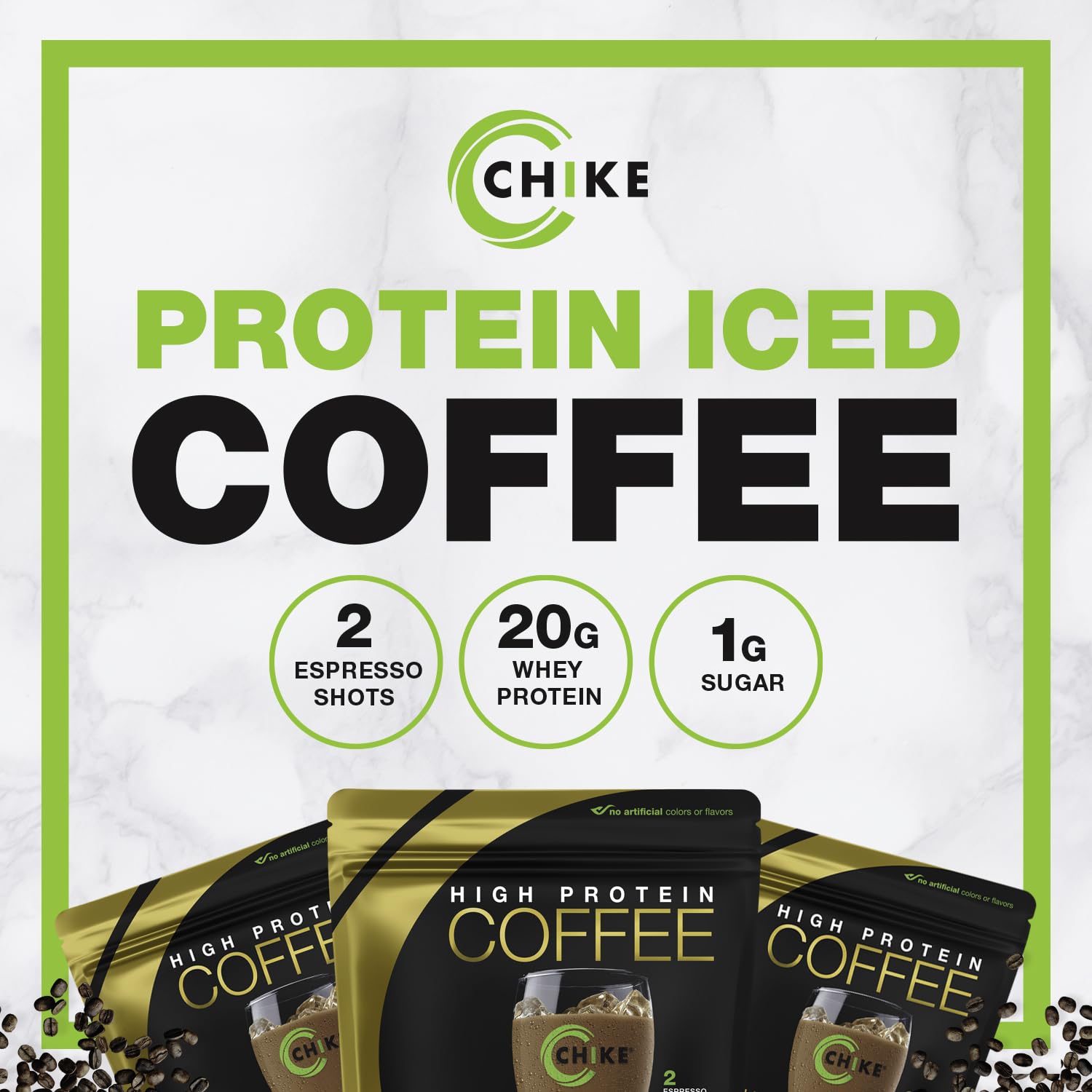 CHIKE iced coffee foam close-up emphasizing creamy texture and flavor