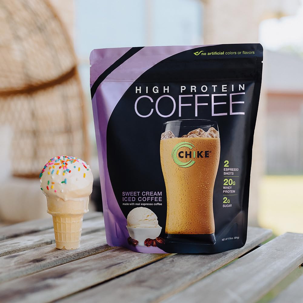 Chike Sweet Cream Iced Coffee beverage sip highlights on-the-go energy.