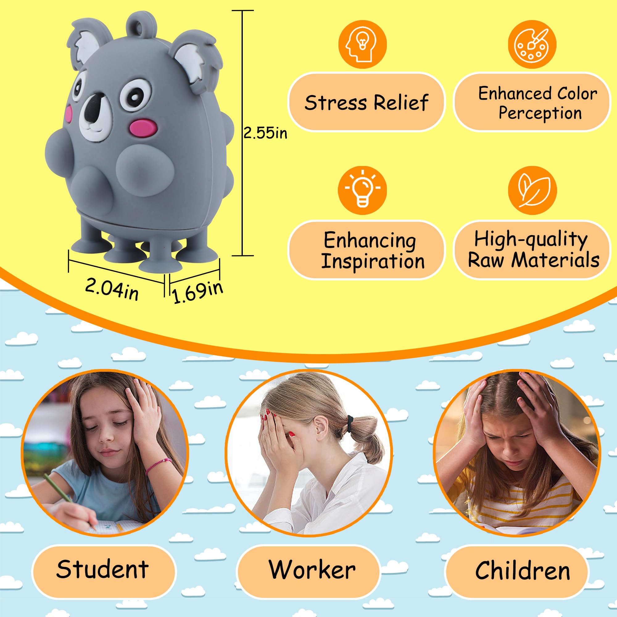 ChildFun Animal Pop Toy cow invites imaginative play and color learning.