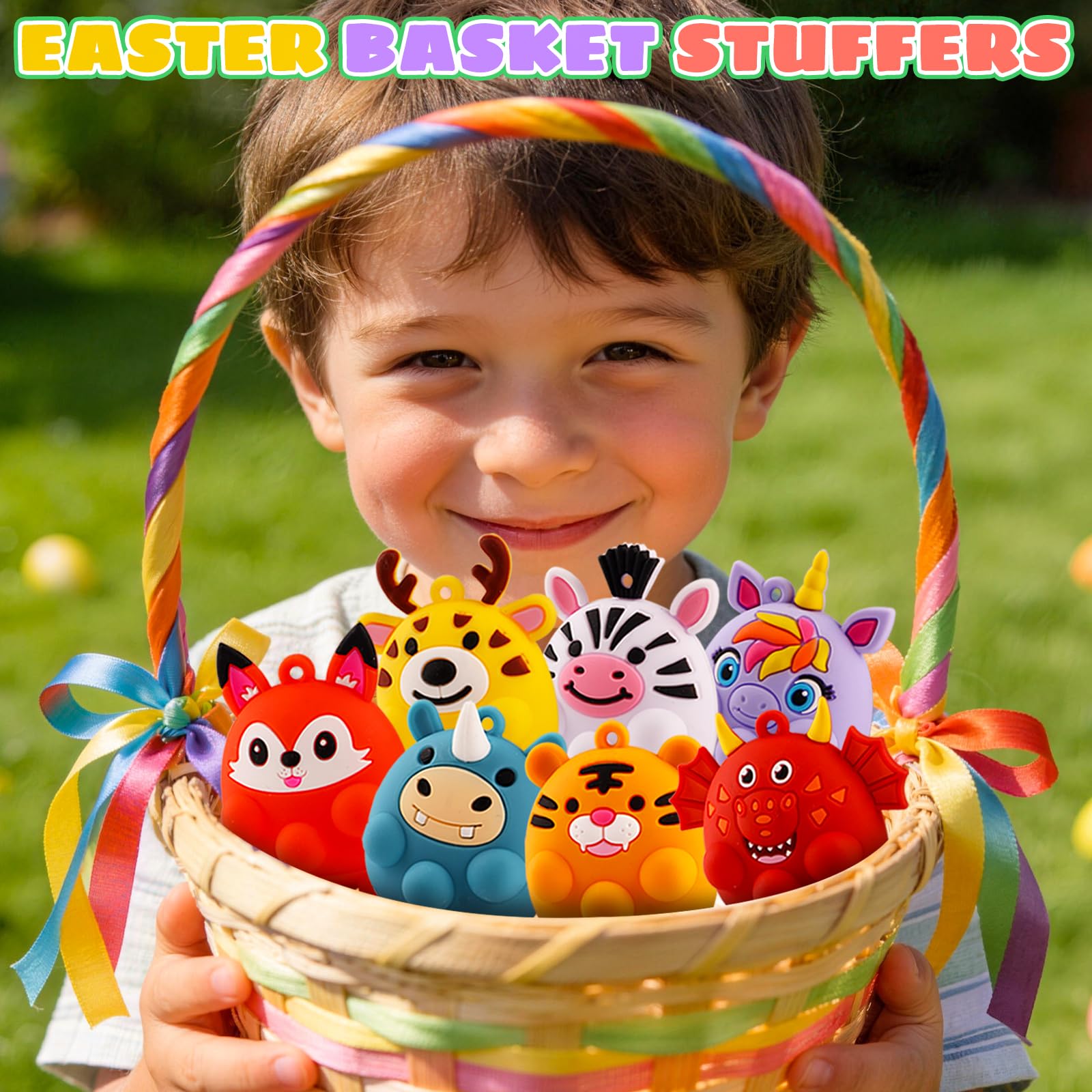 ChildFun bright-colored animal pop fidget toy for visual play