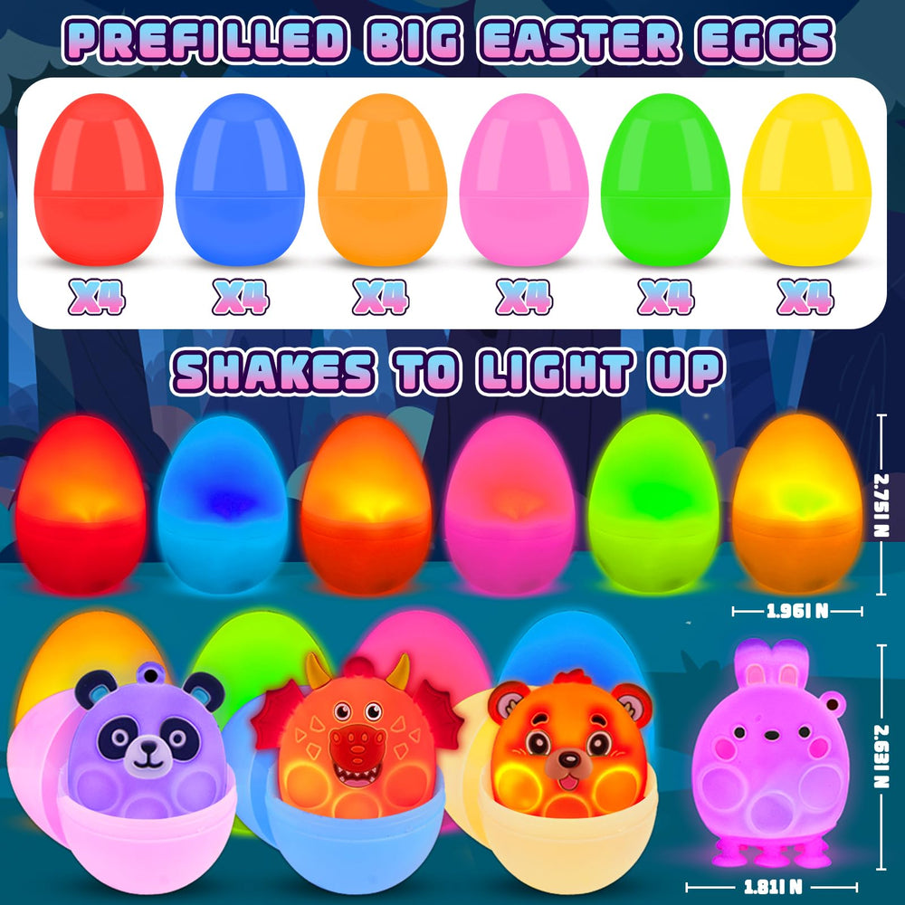 ChildFun light up Easter egg showcases a playful animal pop toy.