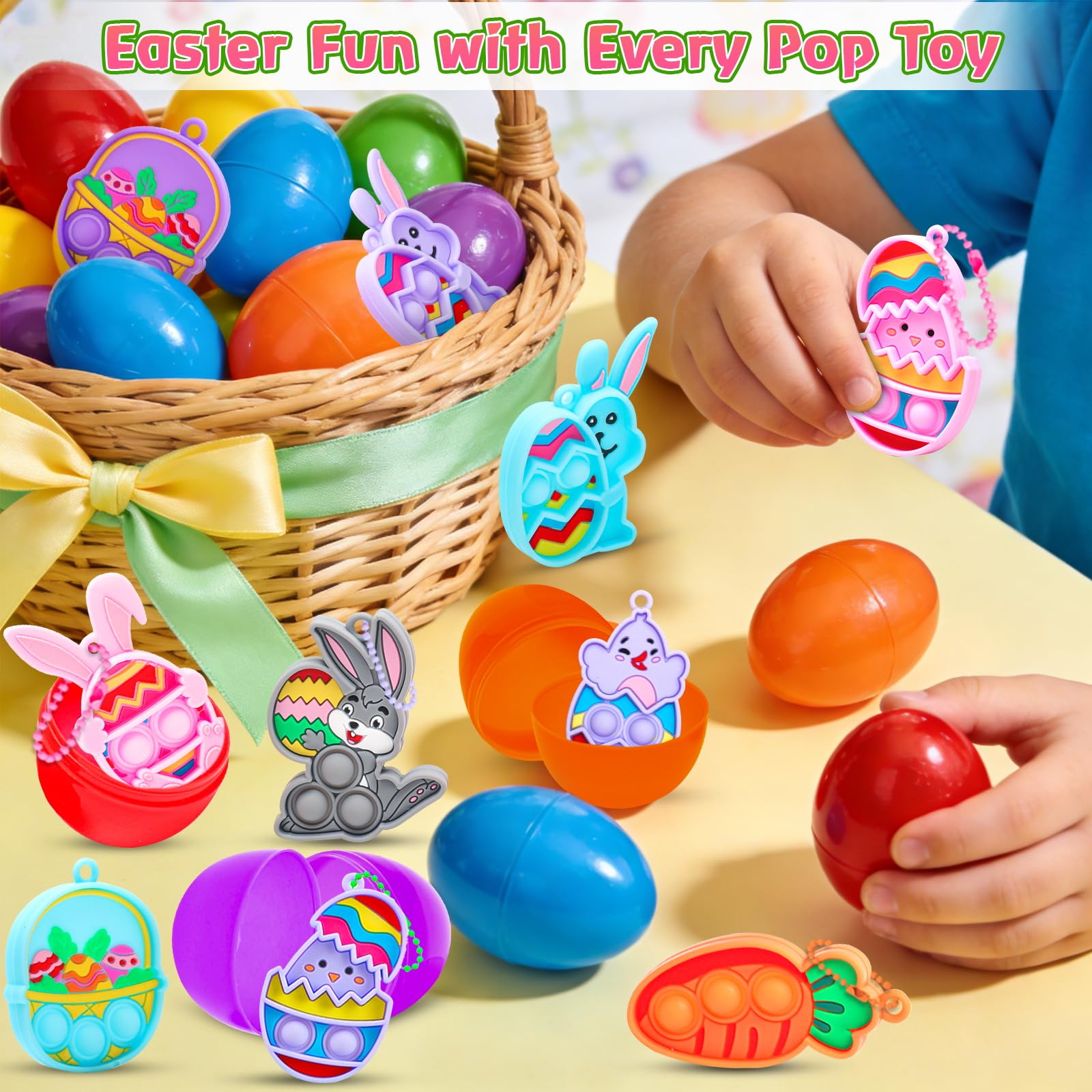 CHILDGO Easter party favor pop toy collection for events.