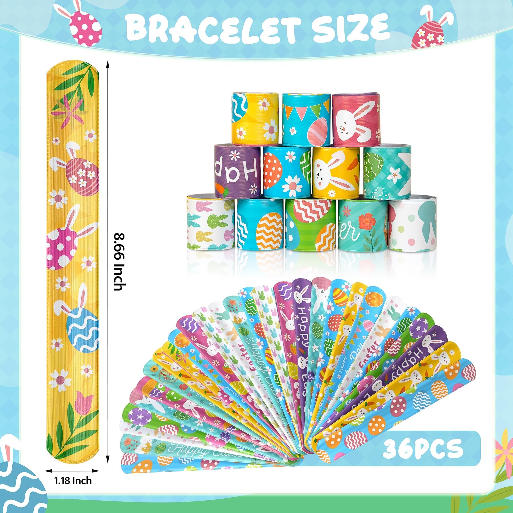 Childom bulk Easter bracelets come in convenient packaging for classrooms.