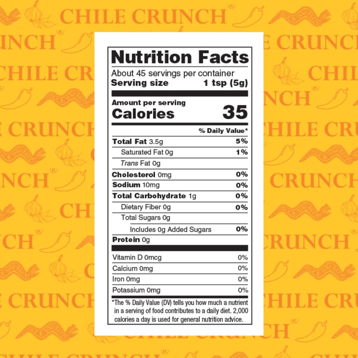 Chile Crunch label closeup highlighting clean ingredients and gluten-free promise