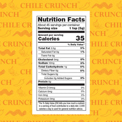 Chile Crunch label closeup highlighting clean ingredients and gluten-free promise