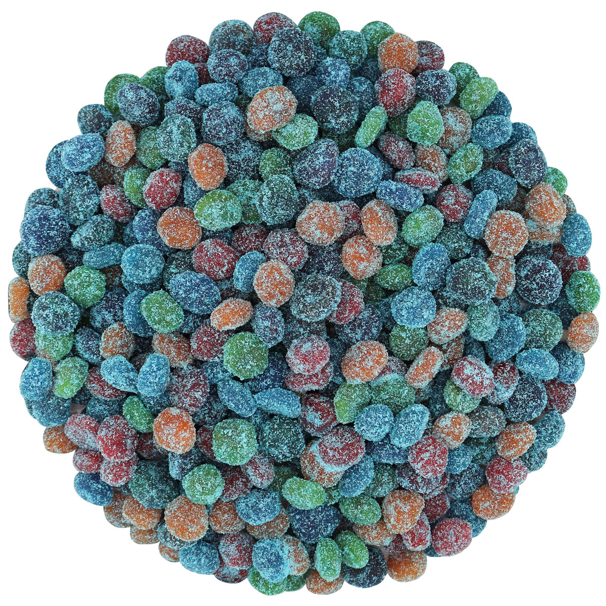 CHILI SOUR Extra Sour Gushers packaging front highlighting bold blue-raspberry flavor for bold snacking.