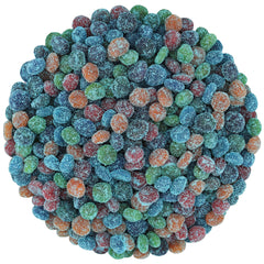 CHILI SOUR Extra Sour Gushers packaging front highlighting bold blue-raspberry flavor for bold snacking.