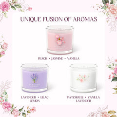 CHILLFLAME peach-jasmine-vanilla notes create calm ambiance