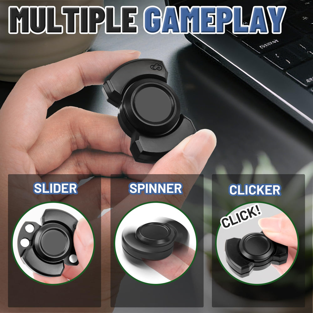 Chilvil 3-in-1 fidget spinner silent spin promotes calm concentration at the desk.