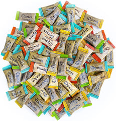 Chimes Ginger Chews 1lb variety bag front view, gluten-free and vegan.