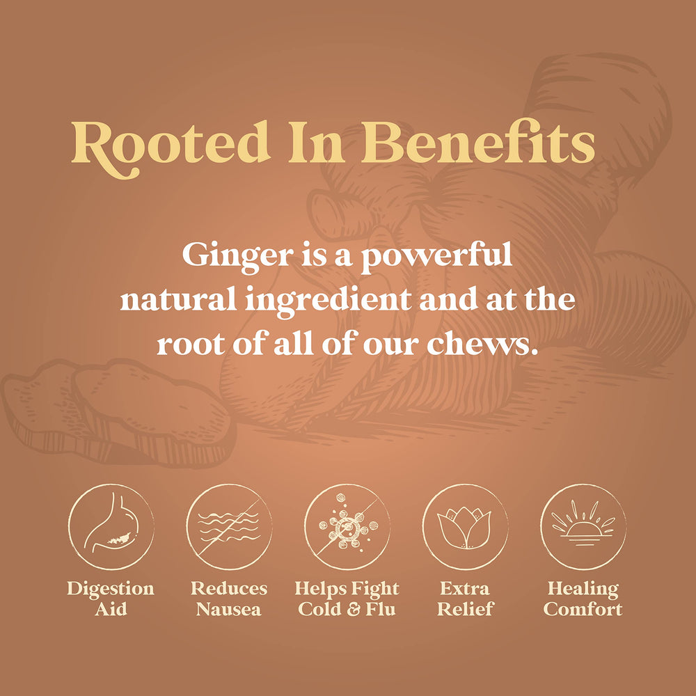 Chimes Mango Ginger Chews packaging art showcases Indonesian-made product.