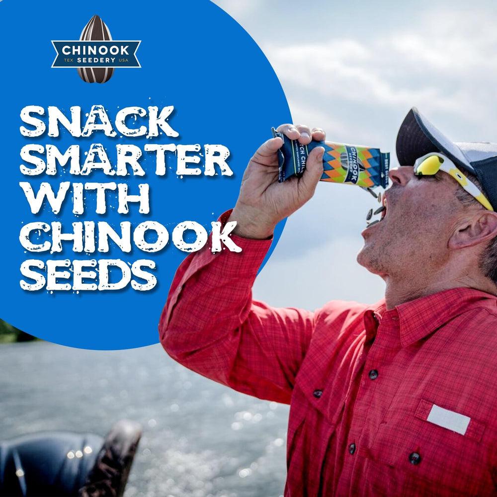 Chinook Seedery sampler closeup, eight flavors to try on the go.