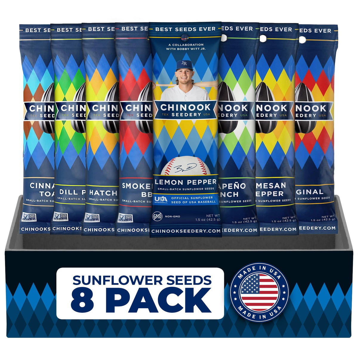 Chinook Seedery Original flavor pack for on-the-go snacking with protein.