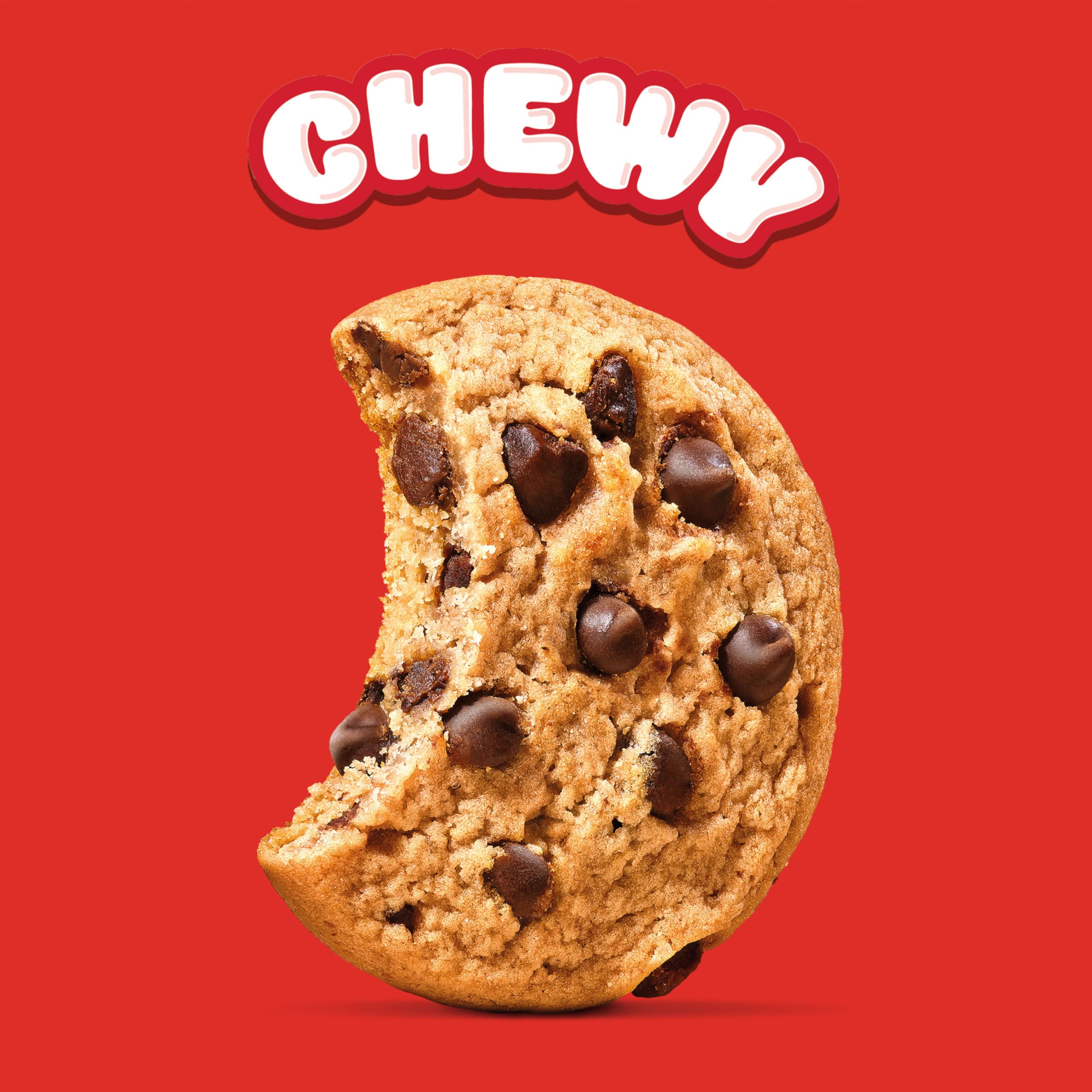 CHIPS AHOY! Chewy Chocolate Chip Cookies close-up showing soft texture