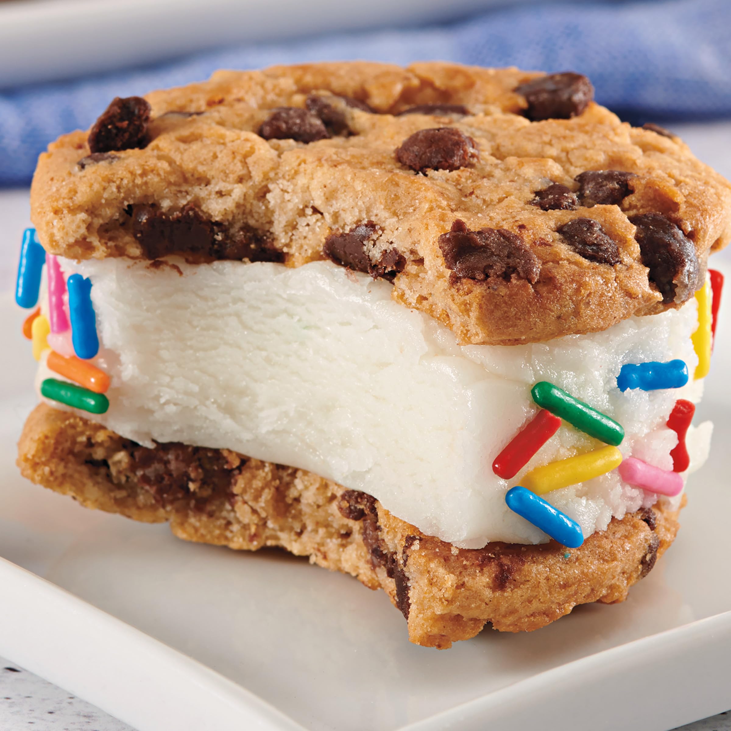 Chips Ahoy Original cookies reveal generous chocolate chips for flavorful snacking.