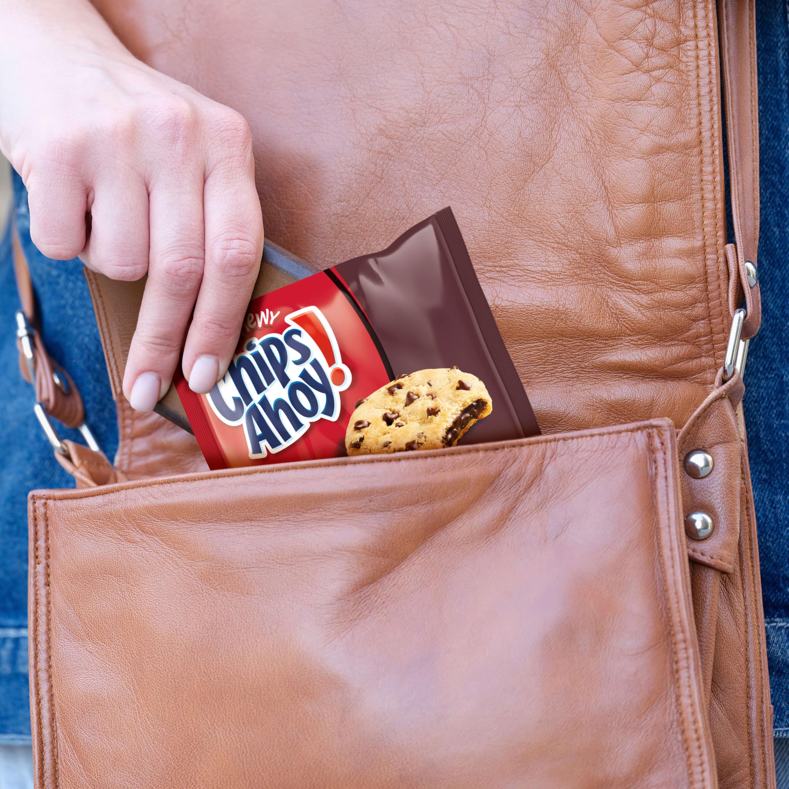 CHIPS AHOY! Reese's peanut butter cups cookies in a packaged snack.