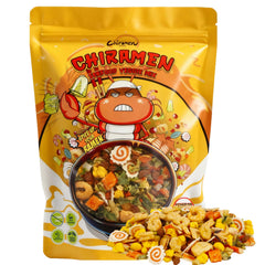 Chiramen Seafood Veggie Mix with shrimp adds rich flavor to cup ramen dishes.