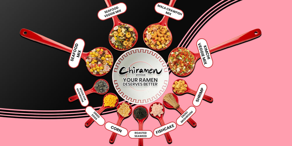 Chiramen Cabbage Shallot Carrot mix adds crunch and aroma to ramen.