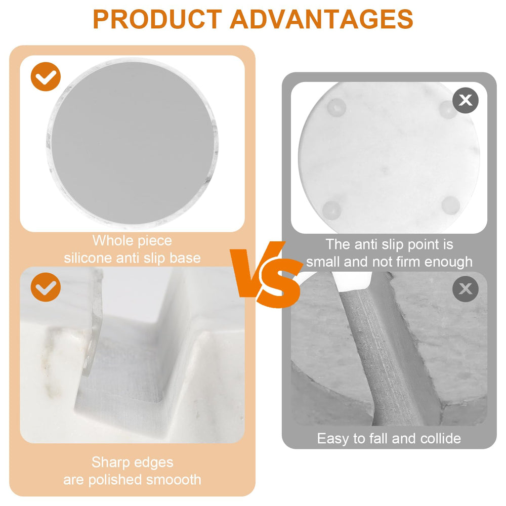 CHISELED ST DF SK marble phone stand supports vertical and horizontal viewing angles