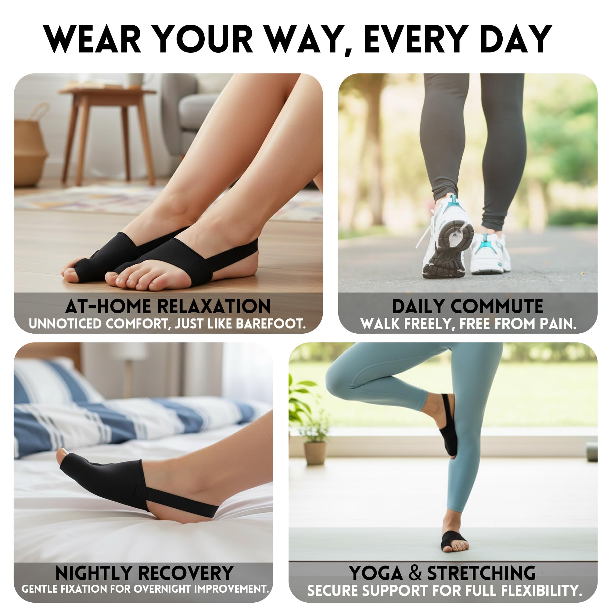 CHJOD one-size-fits-most bunion socks: versatile, reusable daily.