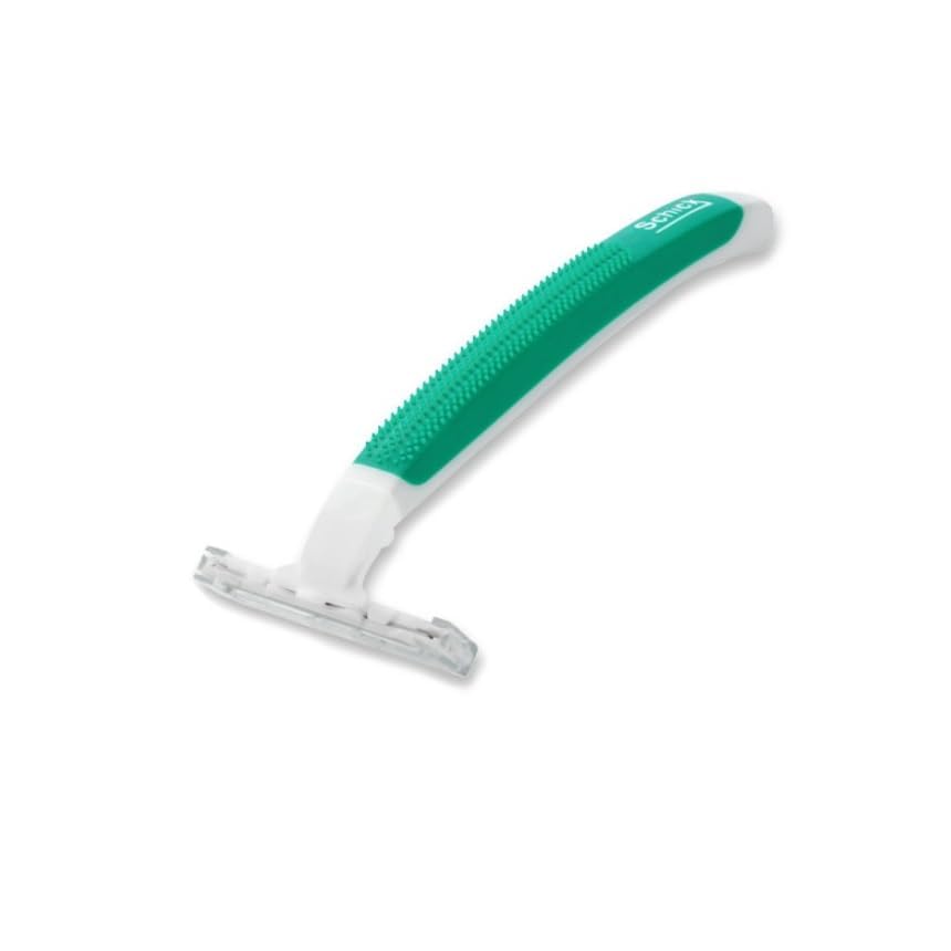CHLIFE Schick Exacta2 rubber non-slip handle for controlled shaving.