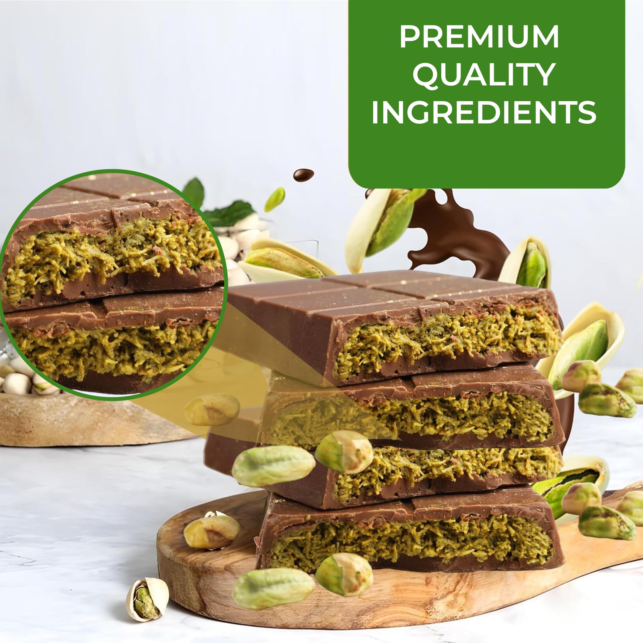 Chobella Dubai Pistachio Bar gift box presents a luxe dessert option