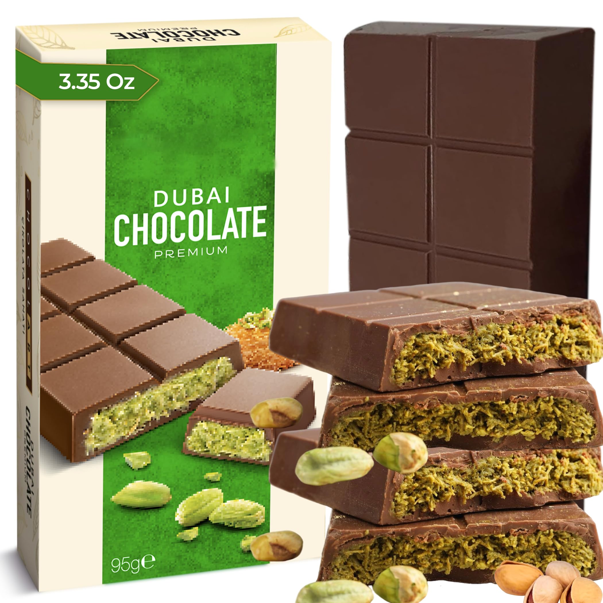 Chobella Dubai Pistachio Chocolate Bar packaging showcases premium gift appeal