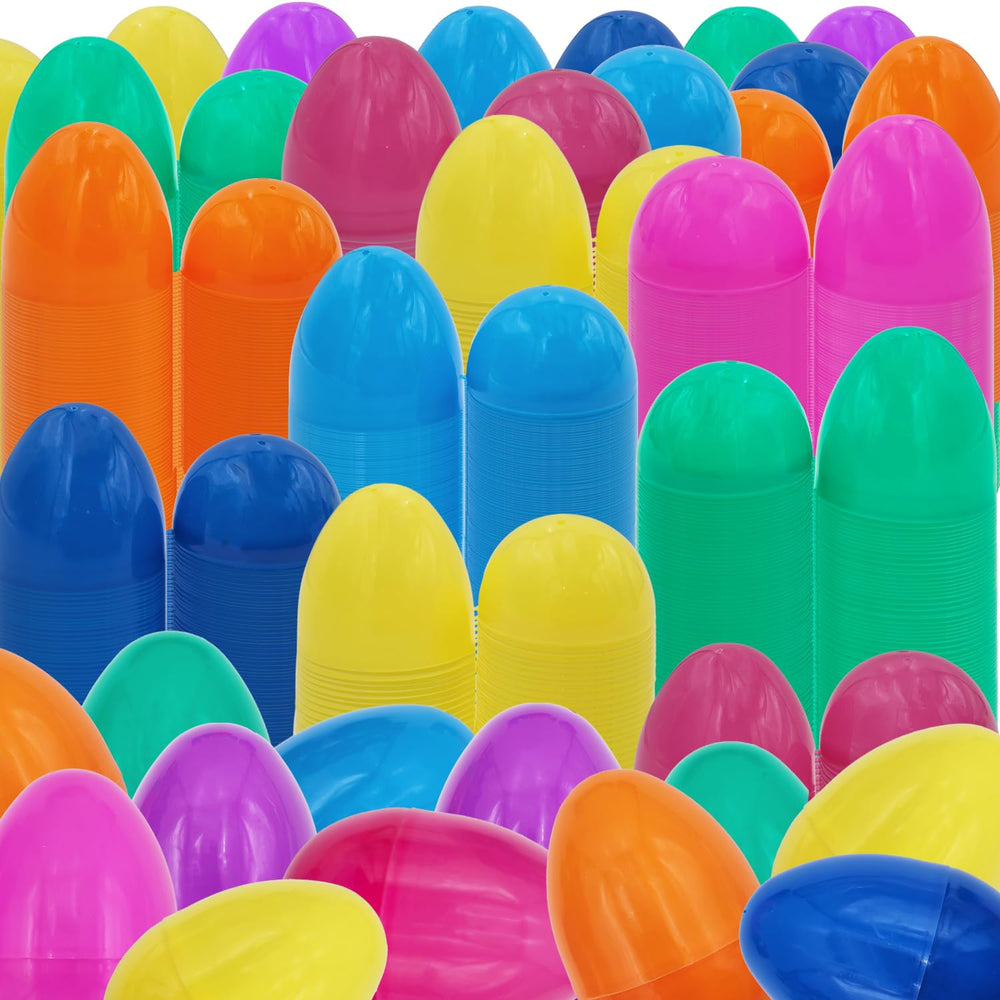 Chochkees assorted Easter eggs for carnival prizes.