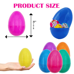 Chochkees fillable Easter eggs with hinge closed for secure filling.