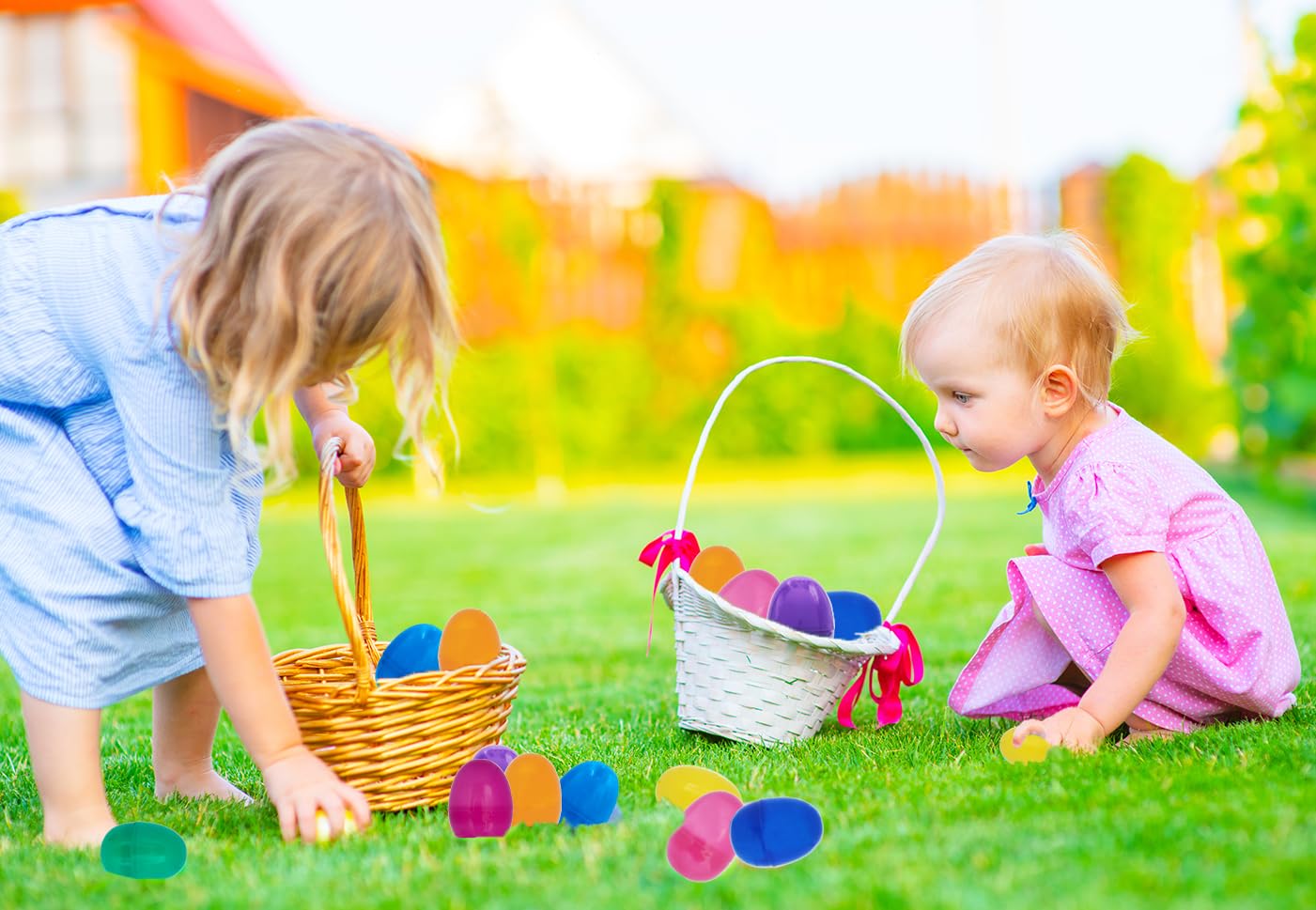 Chochkees plastic Easter eggs 3 inch for gifts and games.
