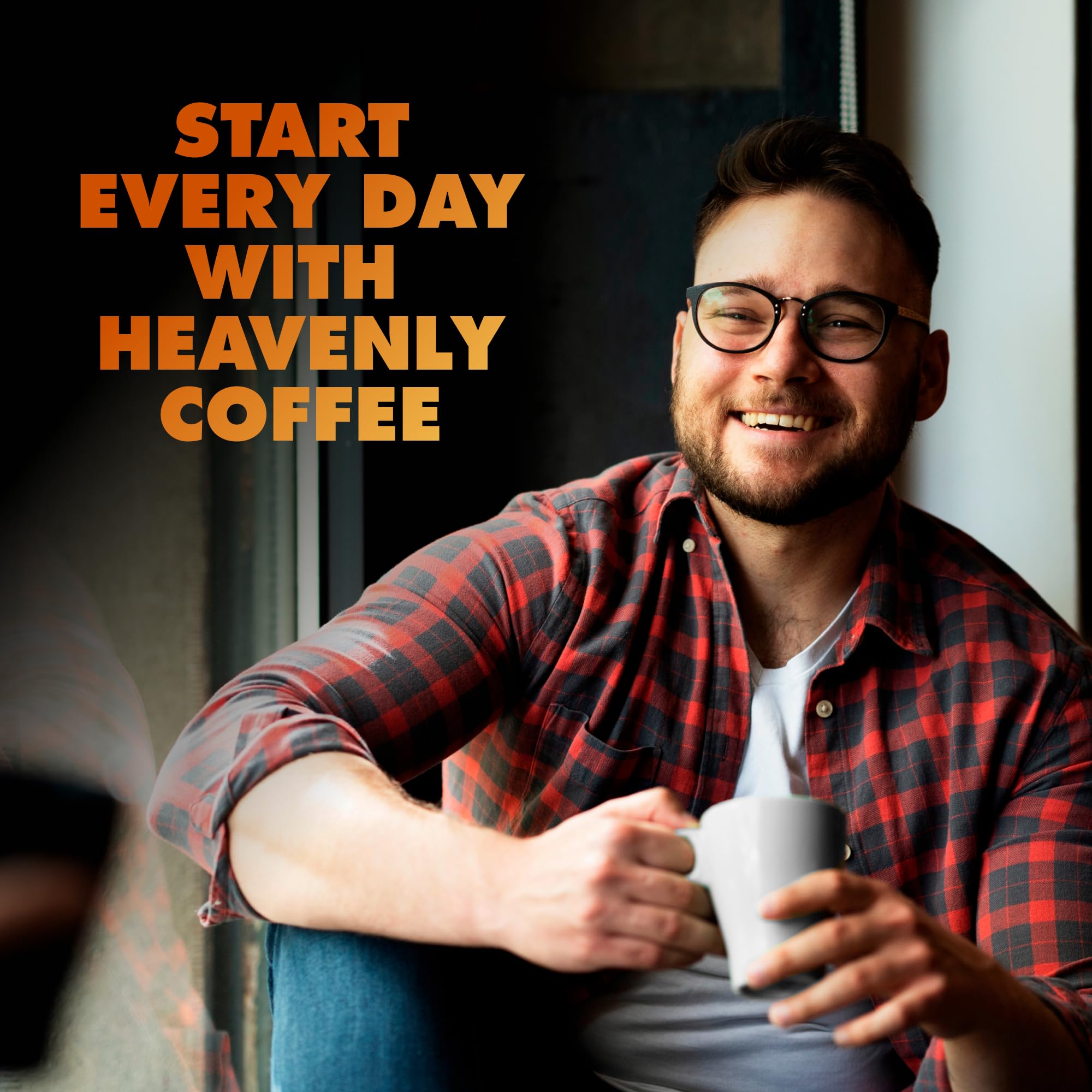 Chock Full O Nuts Donut Shop Ground Coffee measuring spoon demonstrates easy daily prep.