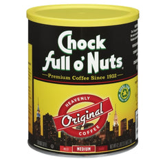 Chock Full o' Nuts Heavenly Original steel can front for long-lasting freshness