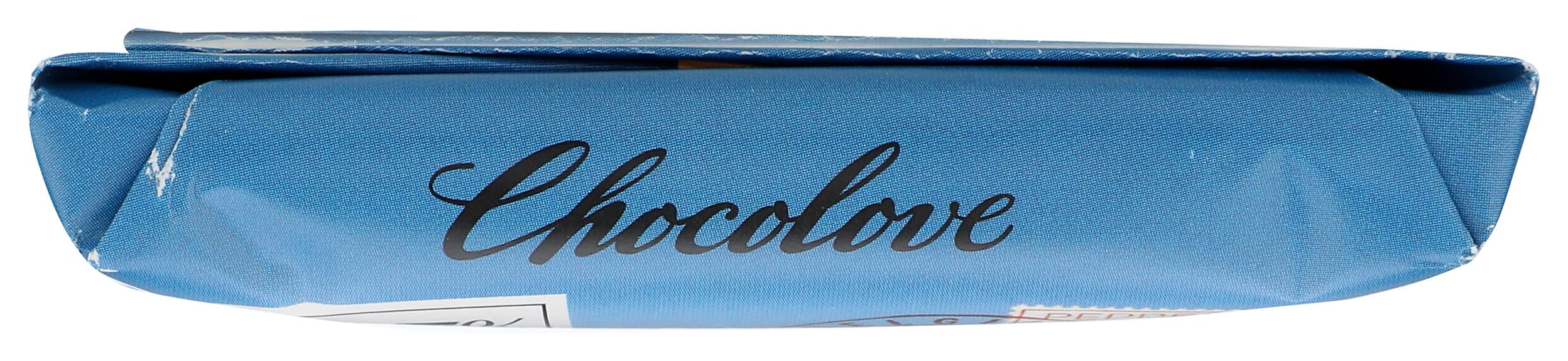 Chocolove 55% cocoa profile close-up emphasizing rich flavor.
